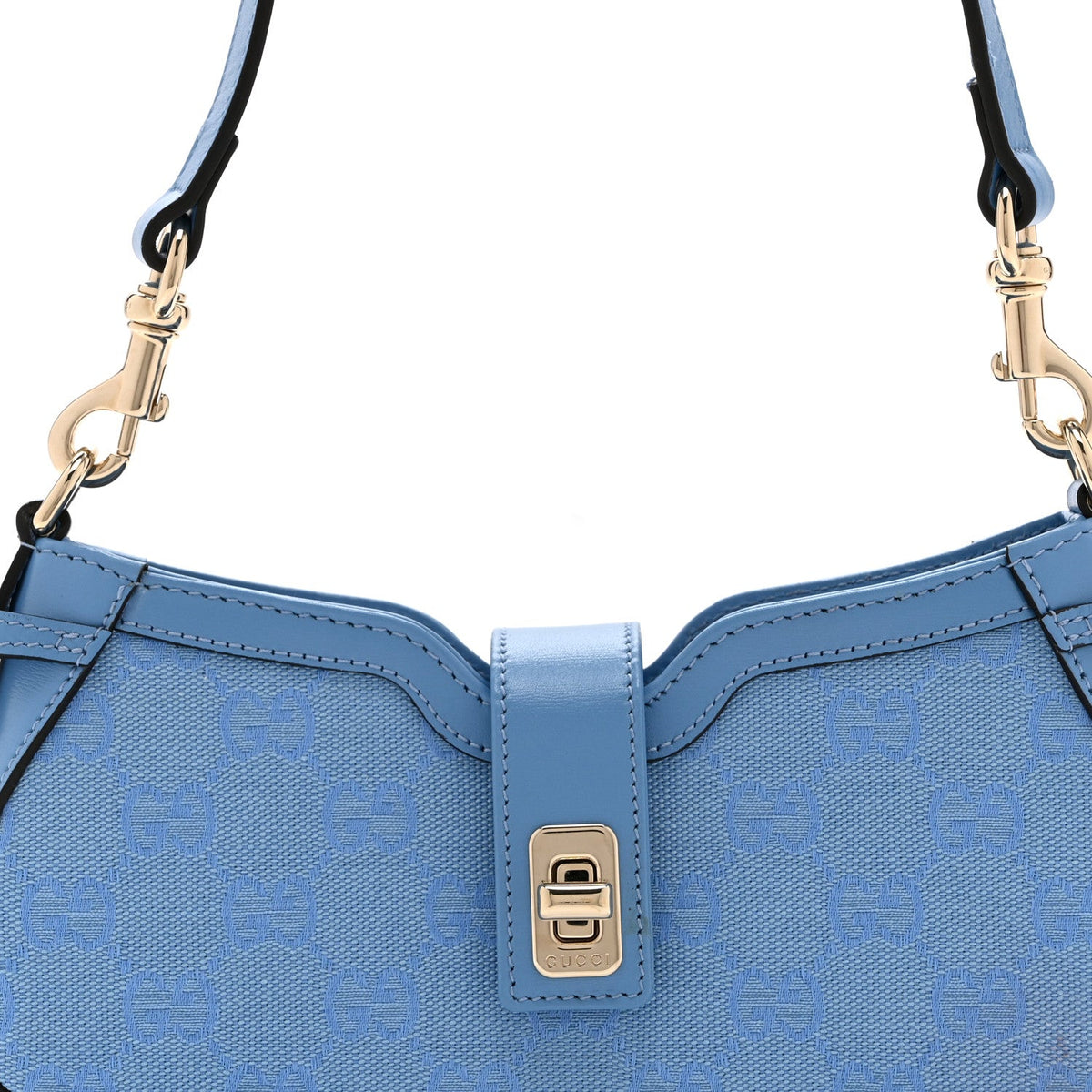Mini Calfskin Shoulder Bag - Blue