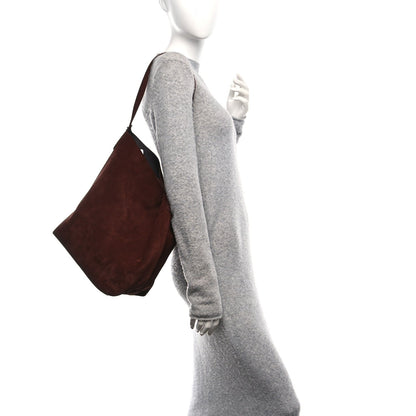 Suede Tote Bag - Chocolate