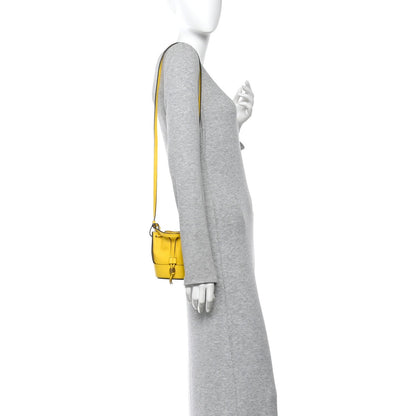 Mini Calfskin Bucket Bag - Yellow