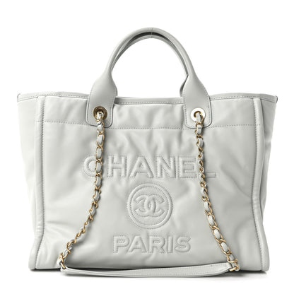 Small Calfskin Tote Bag - Grey