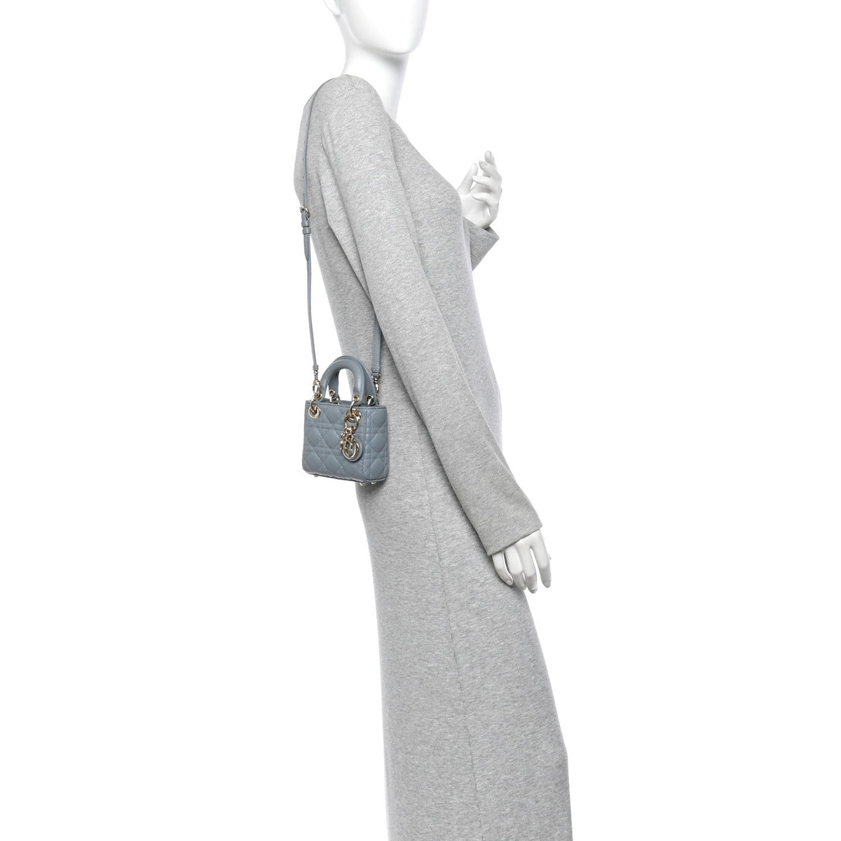 Lambskin Handbag - Blue