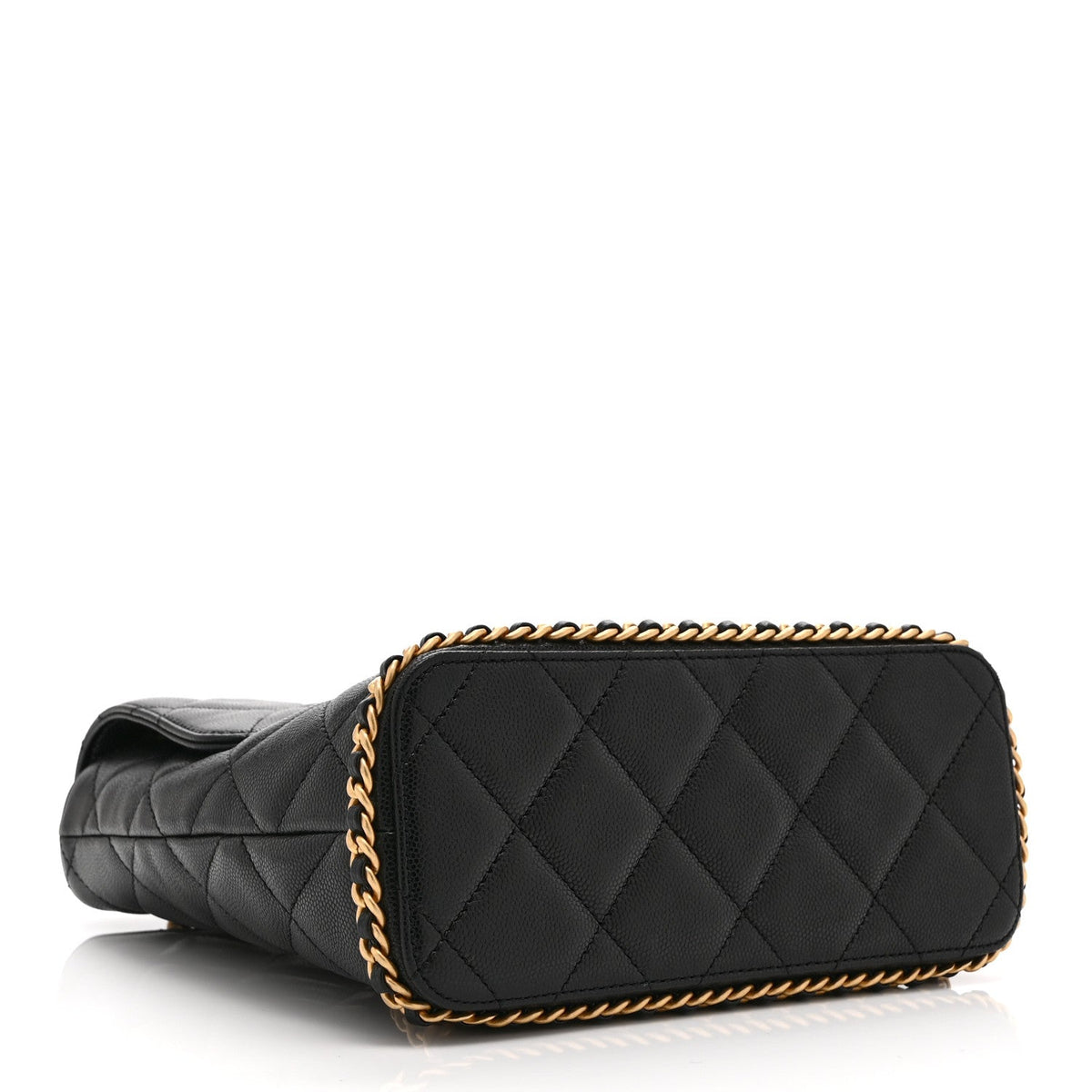 Quilted Caviar Backpack - Black