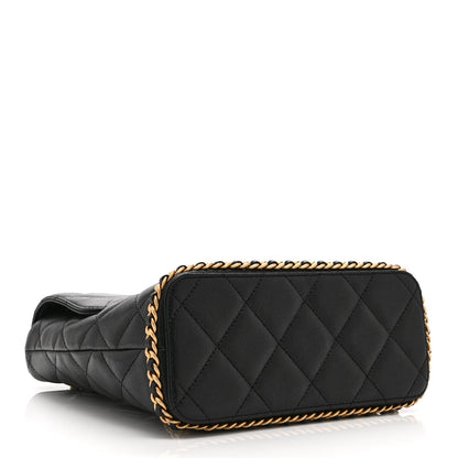 Quilted Caviar Backpack - Black