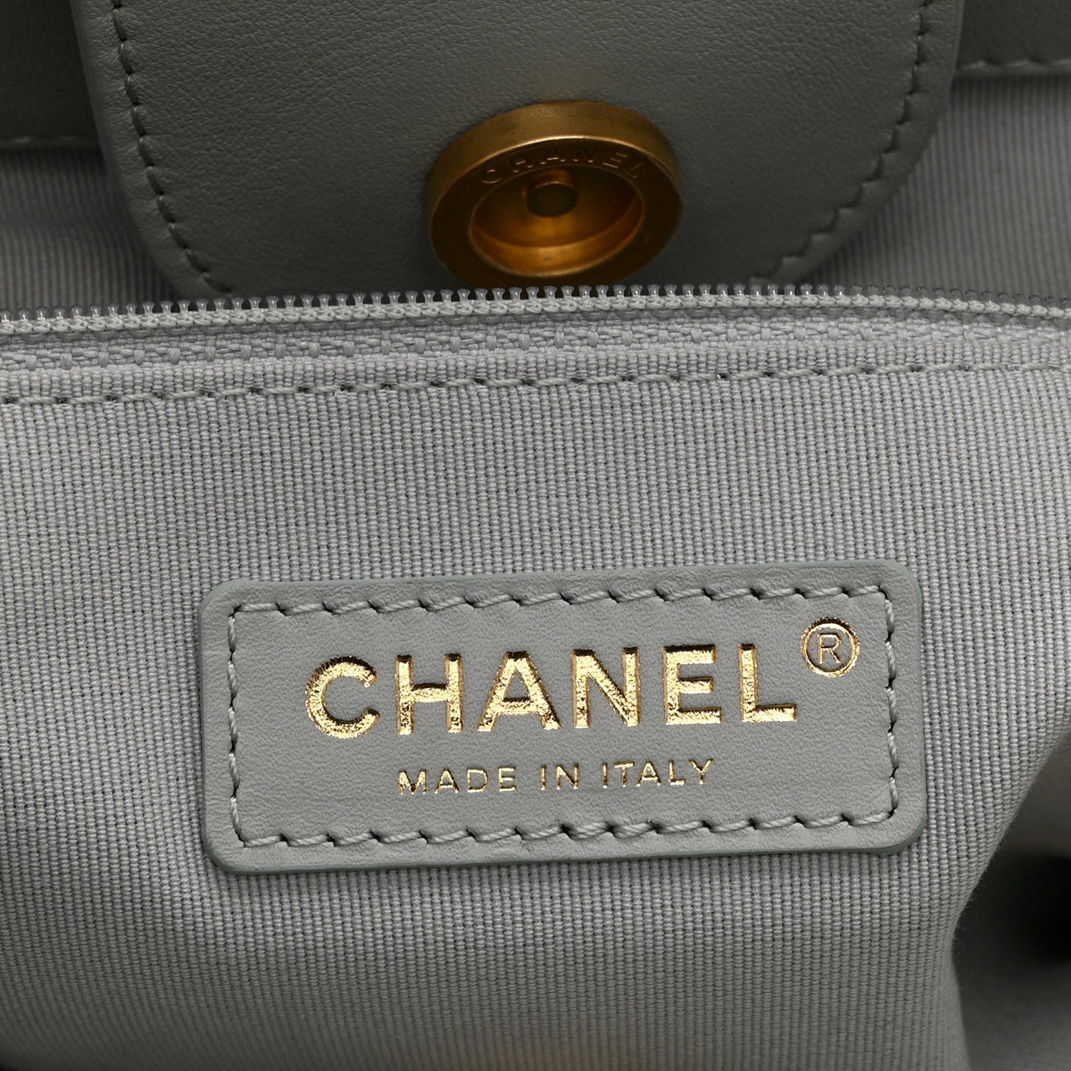 Small Calfskin Tote Bag - Grey