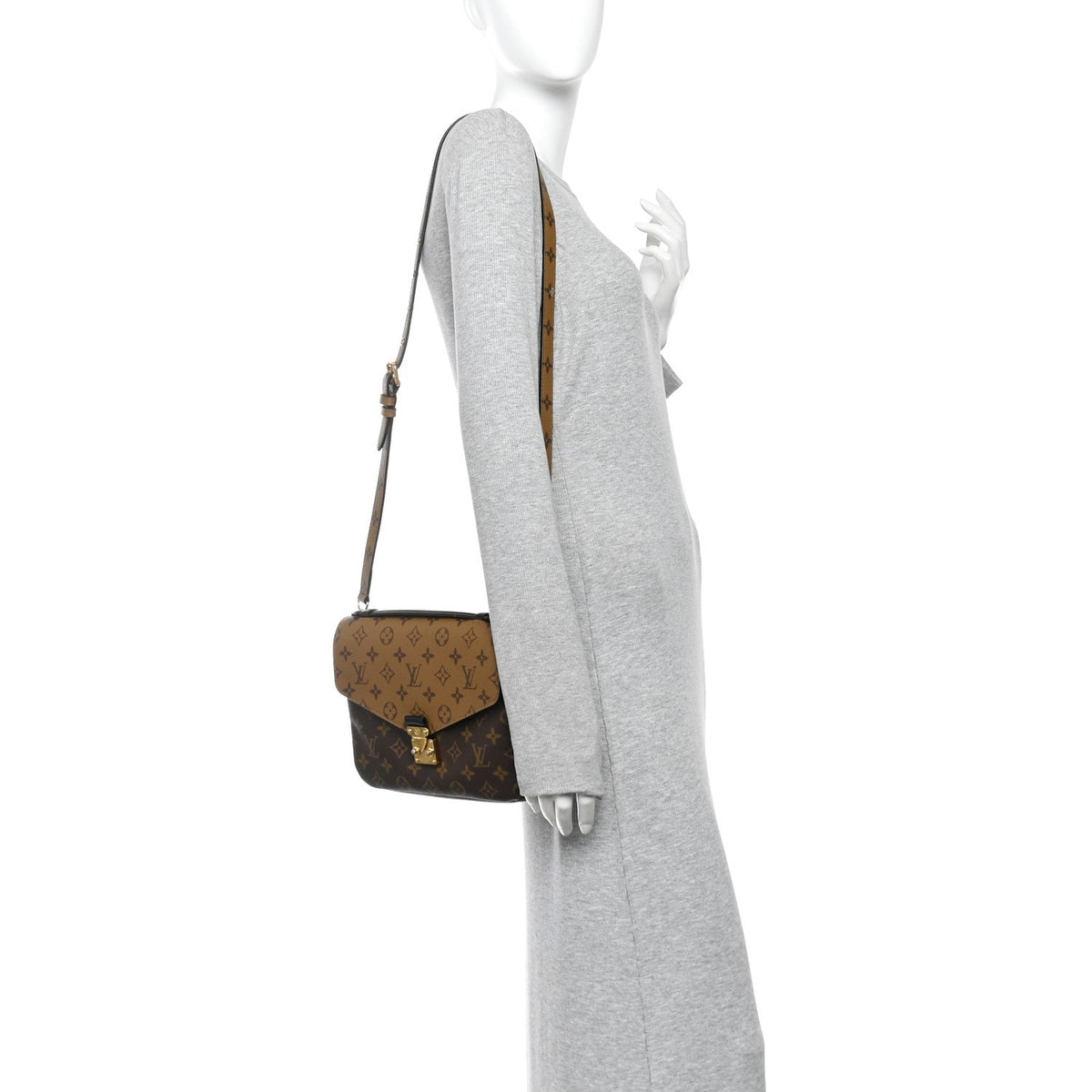 Reverse Monogram Pochette Metis Handbag