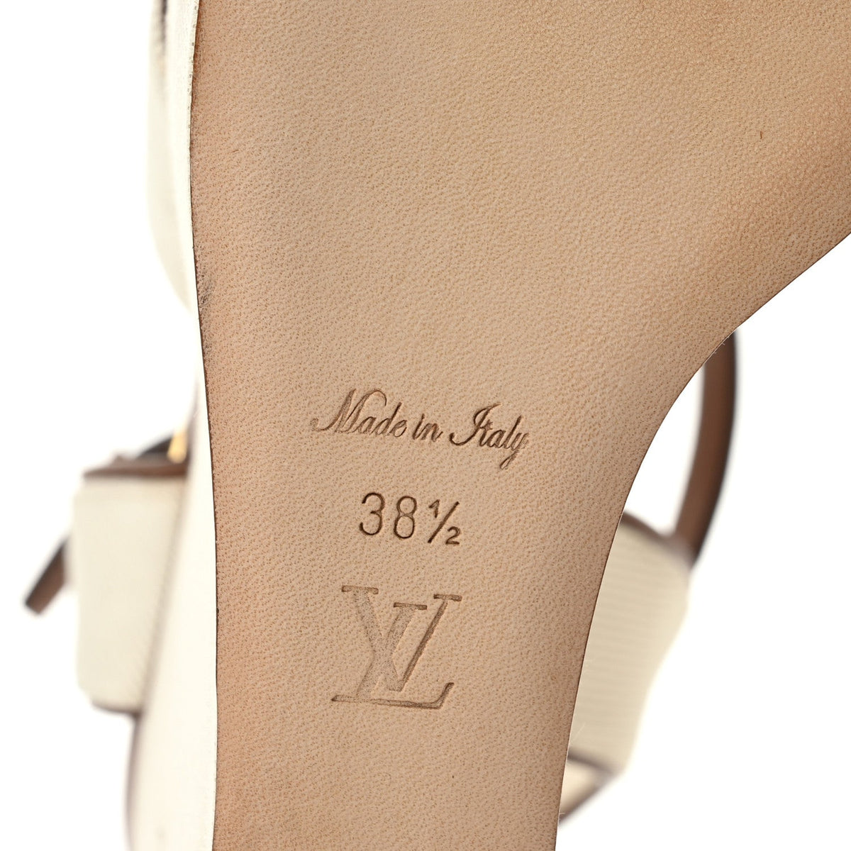 Louis Vuitton Denim Women's Articles de Voyage Wedges 38.5 Ecru