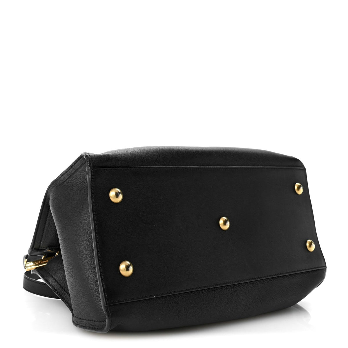 Small Calfskin Handbag - Black