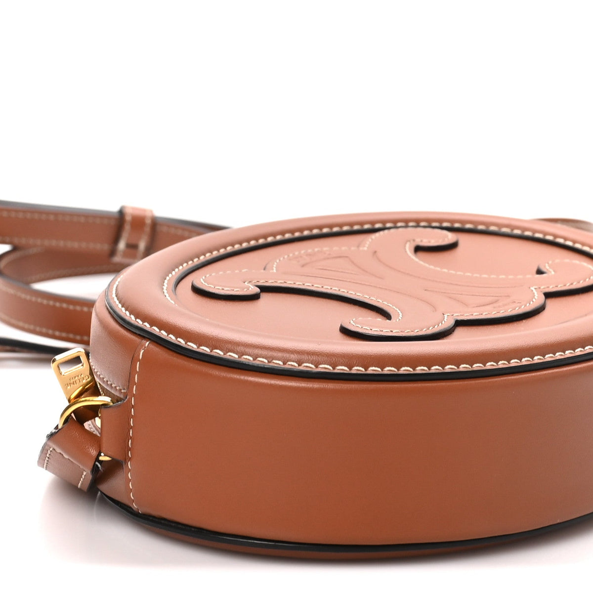 Small Calfskin Crossbody Bag - Tan