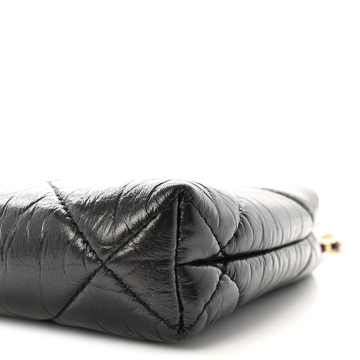 Quilted Lambskin Clutch Bag - Black