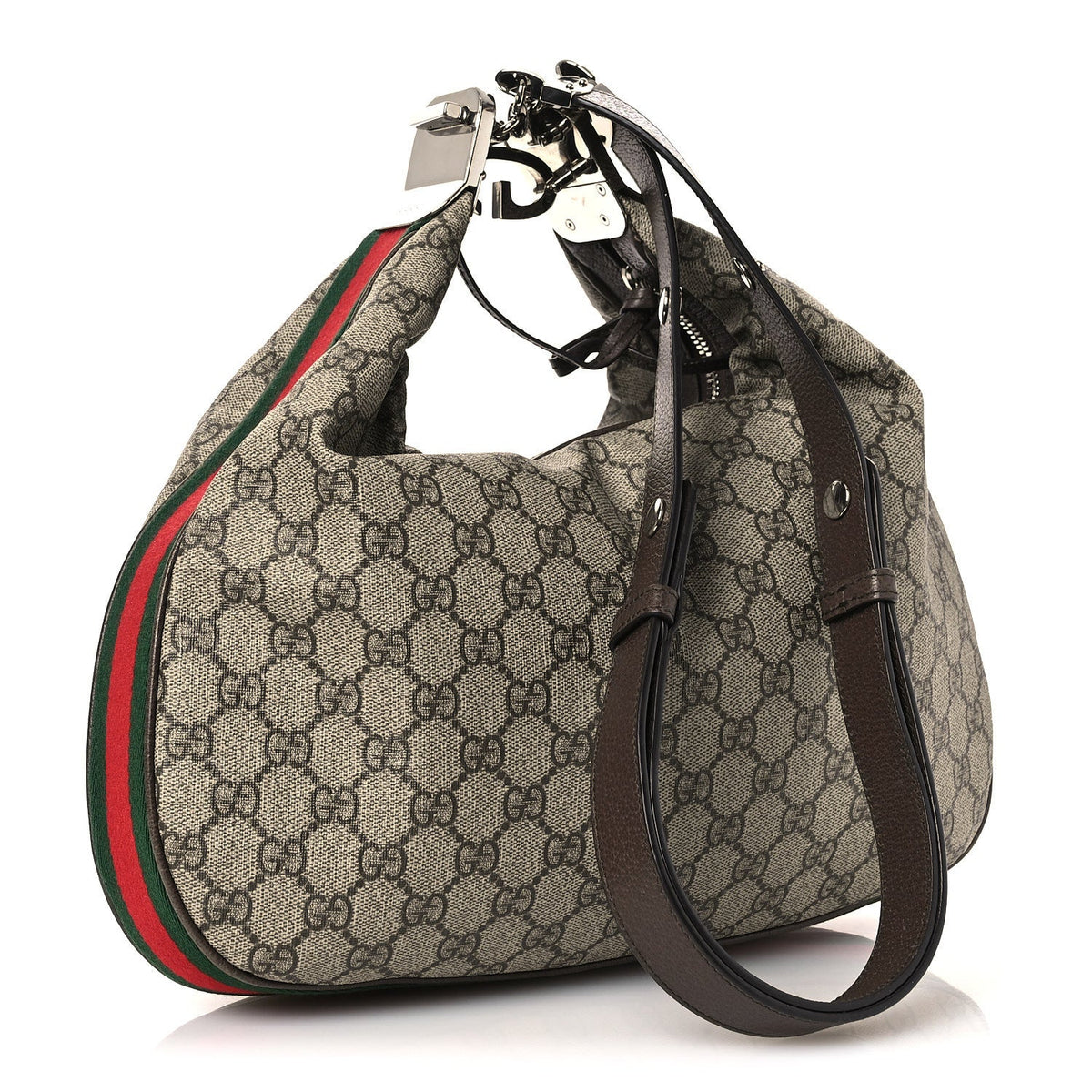 Large Calfskin Shoulder Bag - Red