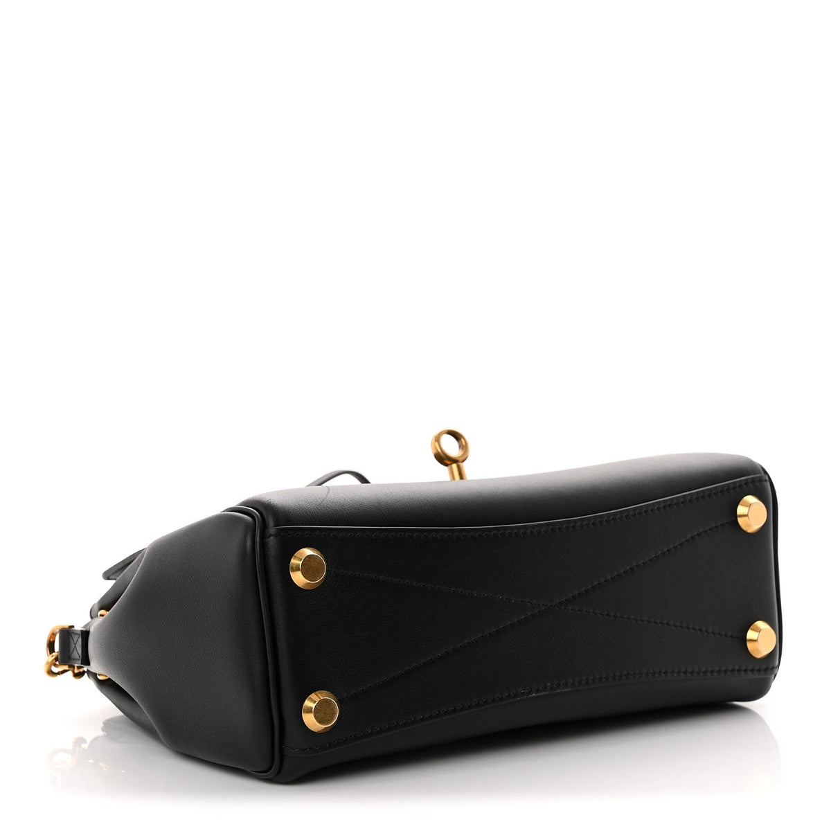 Mini Calfskin Handbag - Black