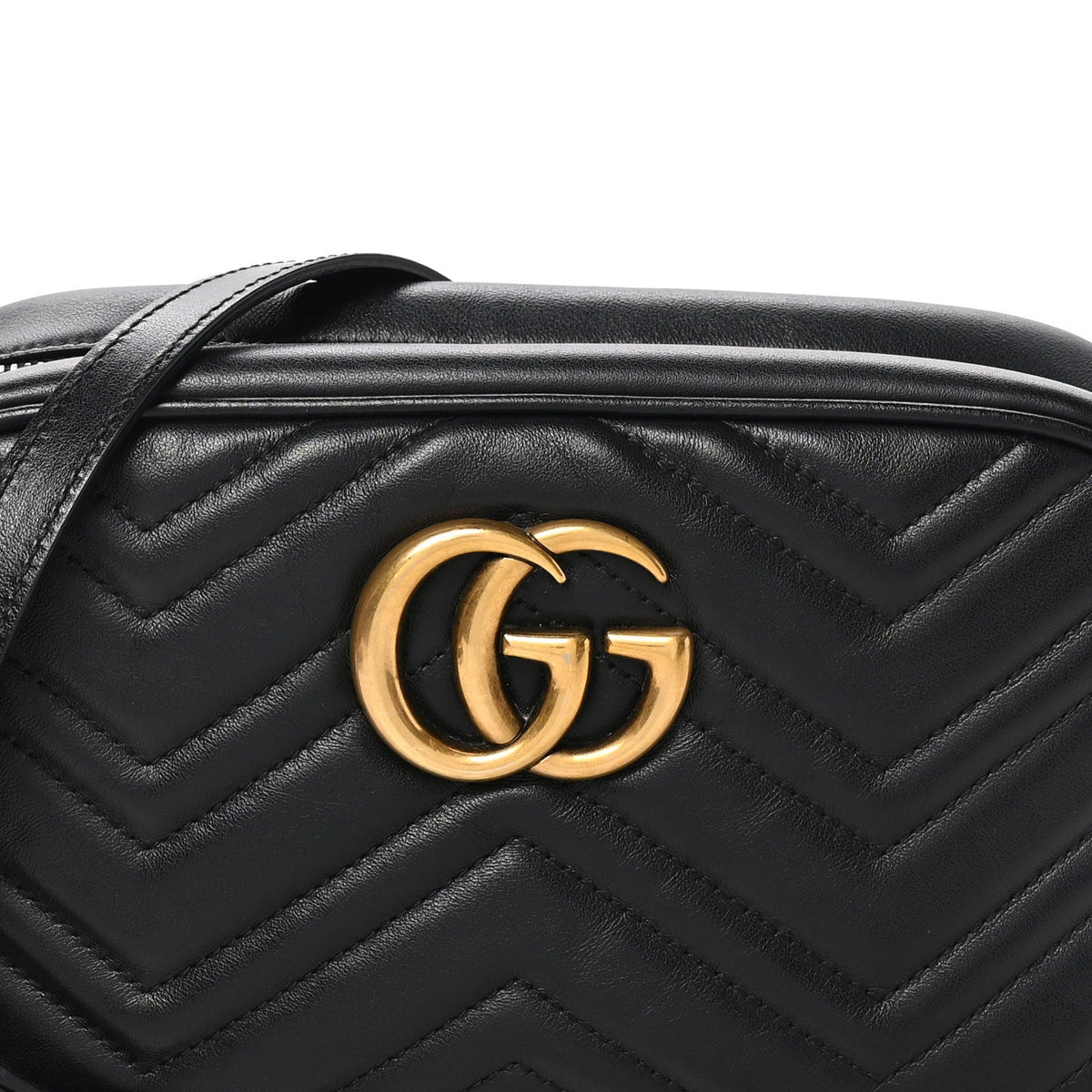 Small Calfskin Shoulder Bag - Black