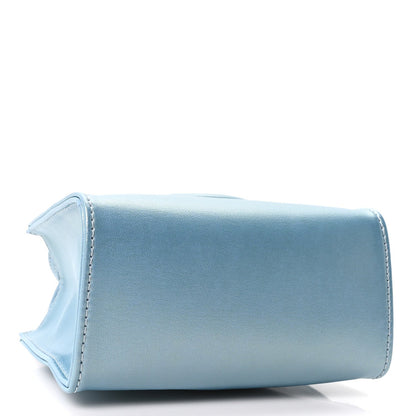 Small Leather Handbag - Blue