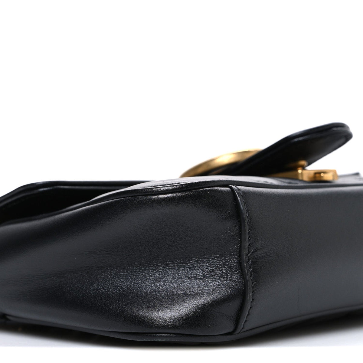 Mini Calfskin Shoulder Bag - Black
