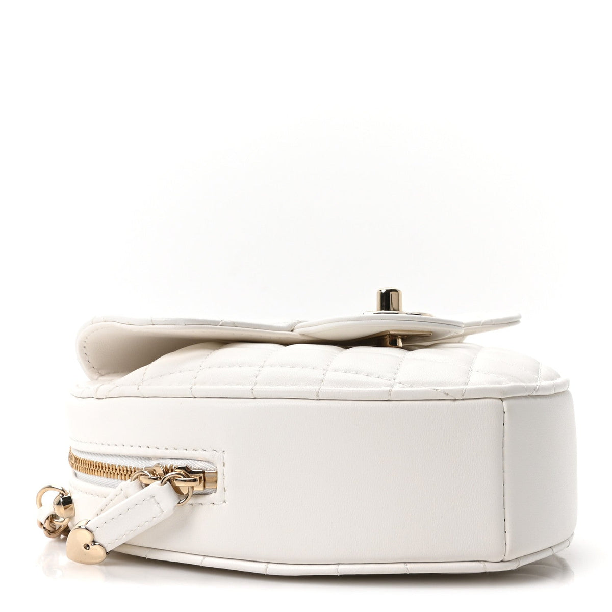 Quilted Lambskin Handbag - White