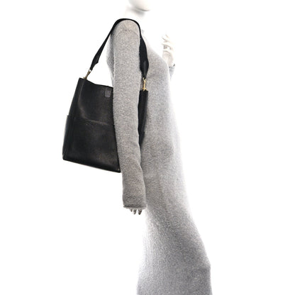 Calfskin Bucket Bag - Black