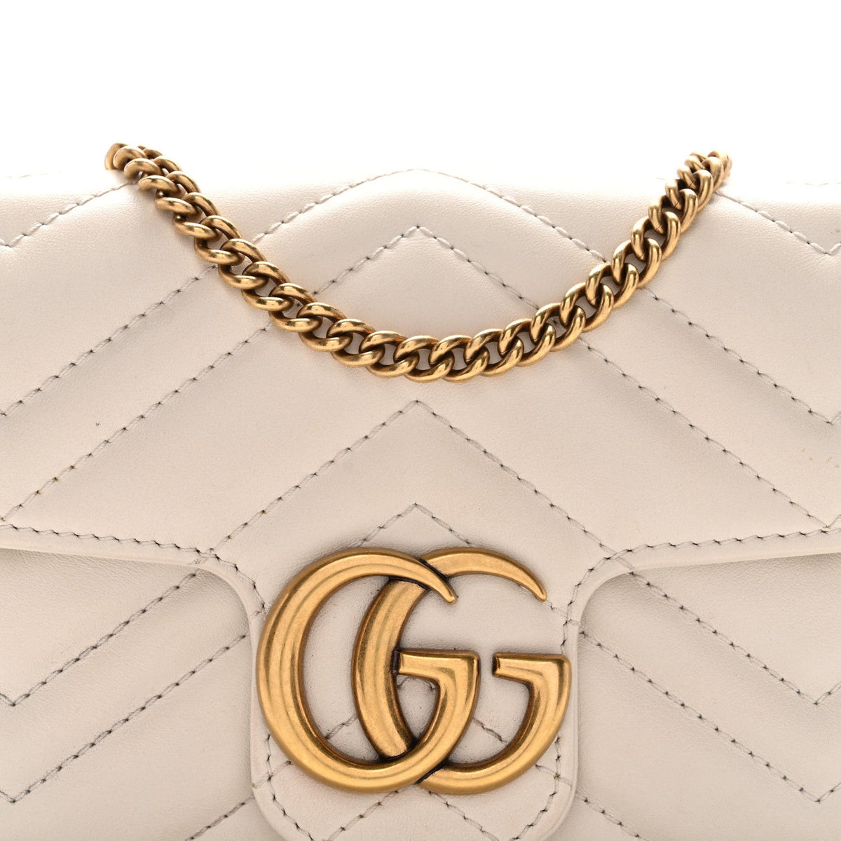 Mini Calfskin Shoulder Bag - White