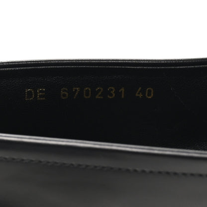 Saint Laurent Calfskin Men's Le Loafer 15 Moccasins 40 Black