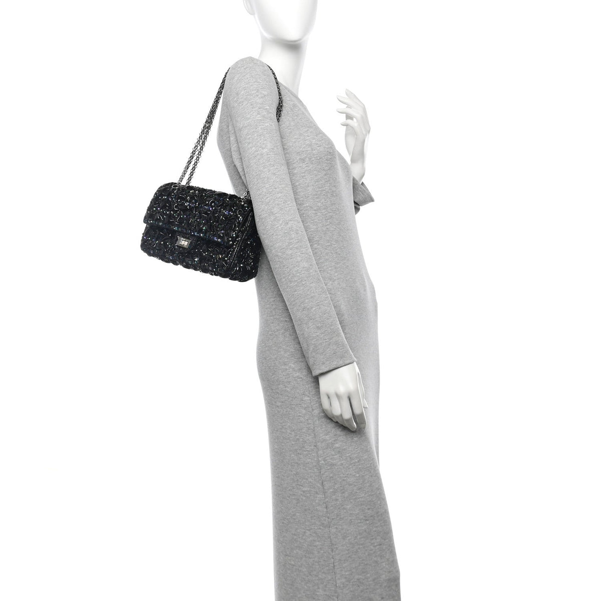 Flap Shoulder Bag - Black