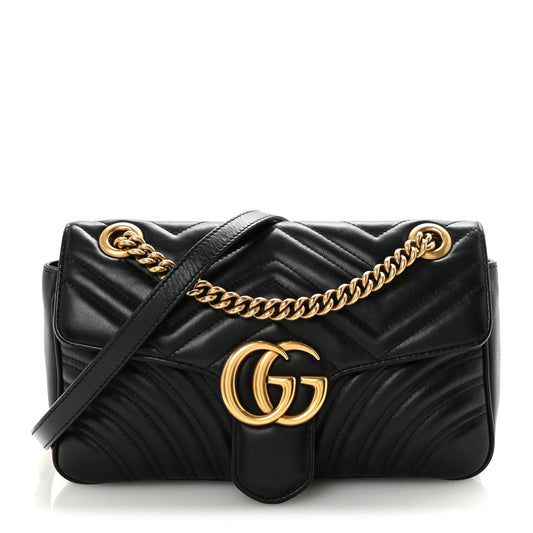 Small Calfskin Shoulder Bag - Black