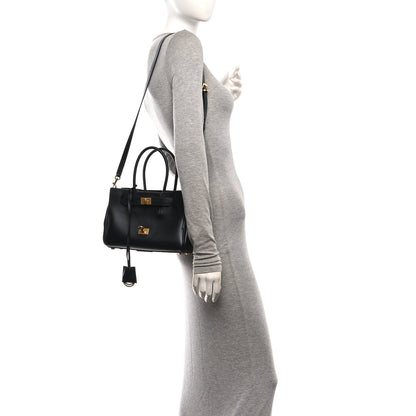 Mini Calfskin Handbag - Black