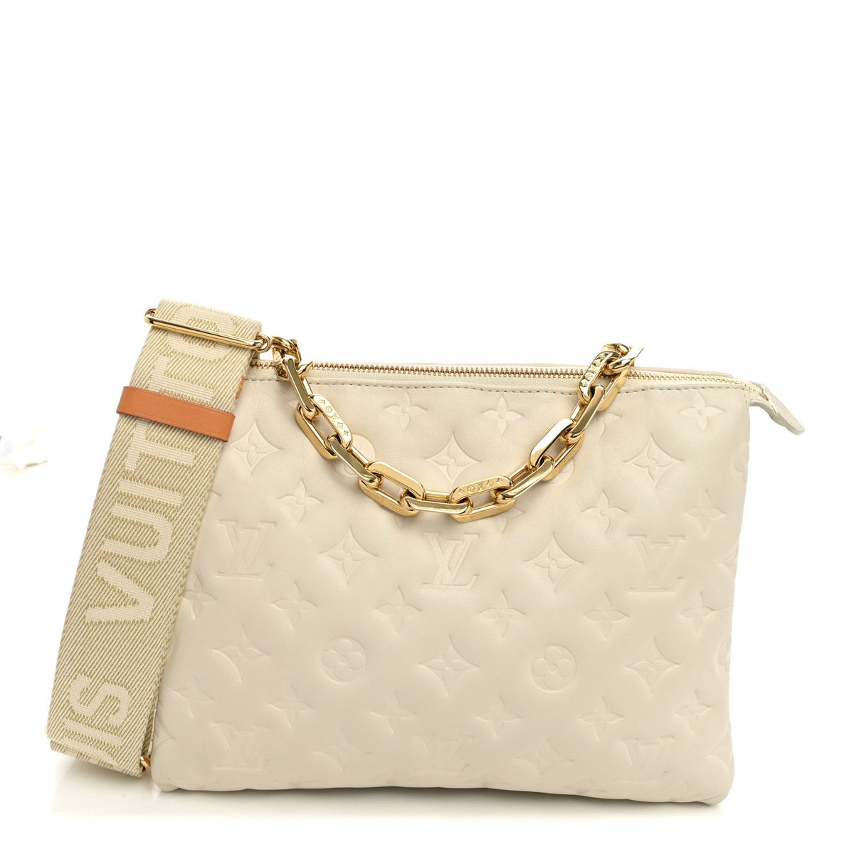 Lambskin Handbag - Beige