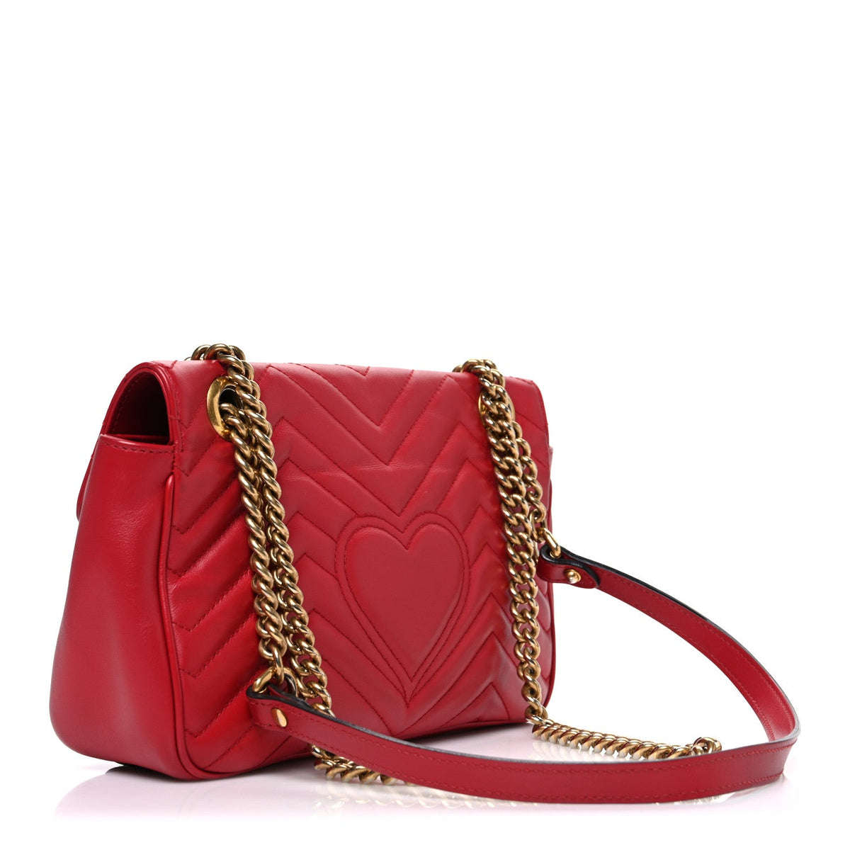 Small Calfskin Shoulder Bag - Red