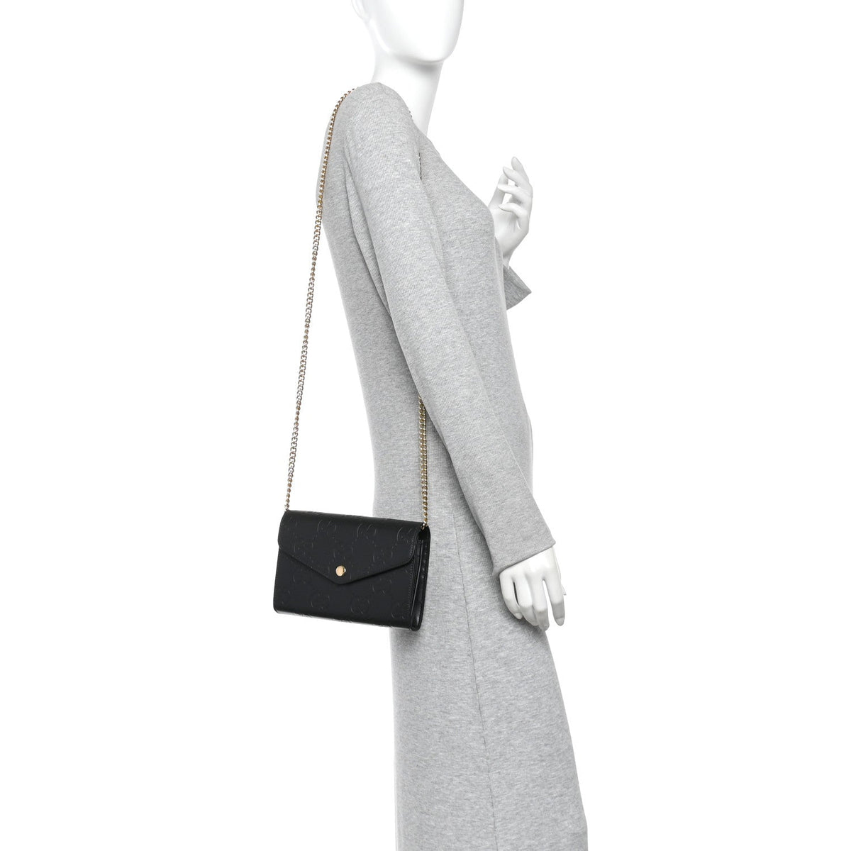Calfskin Wallet Bag - Black