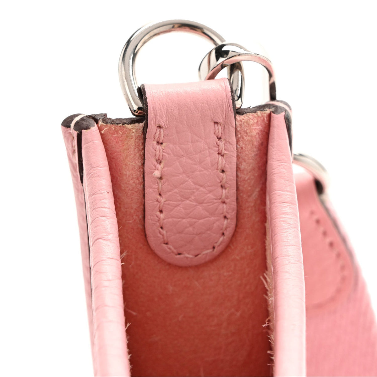 Taurillon Clemence Evelyne Tpm Rose Saku Handbag