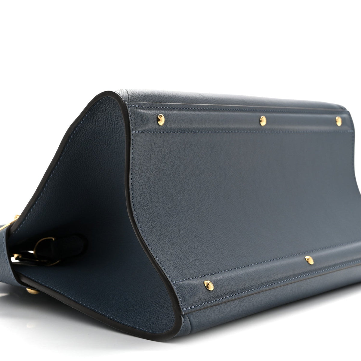 Calfskin Handbag - Blue