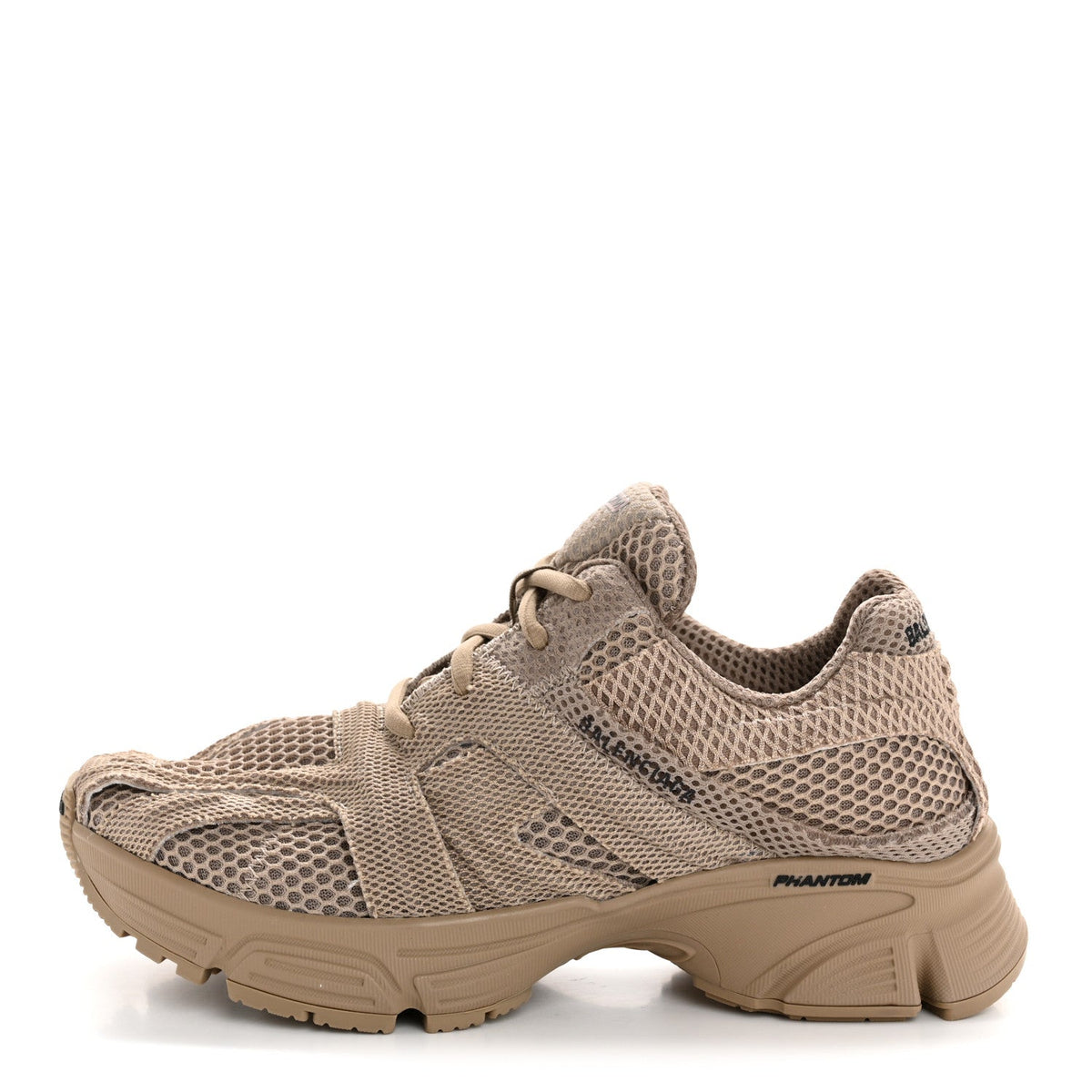 Fabric Mesh Phantom Sneakers Dark Beige