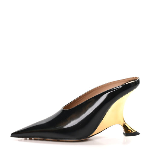 Bottega Venetalatex Rocket Mule Pumps Black