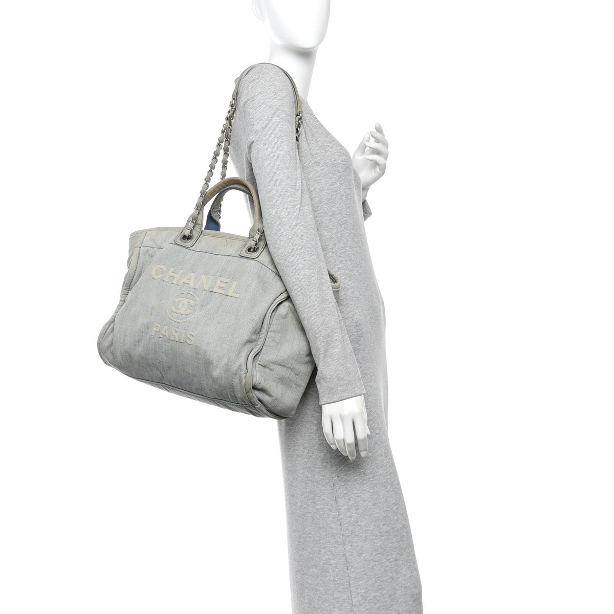 Medium Tote Bag - Light Blue