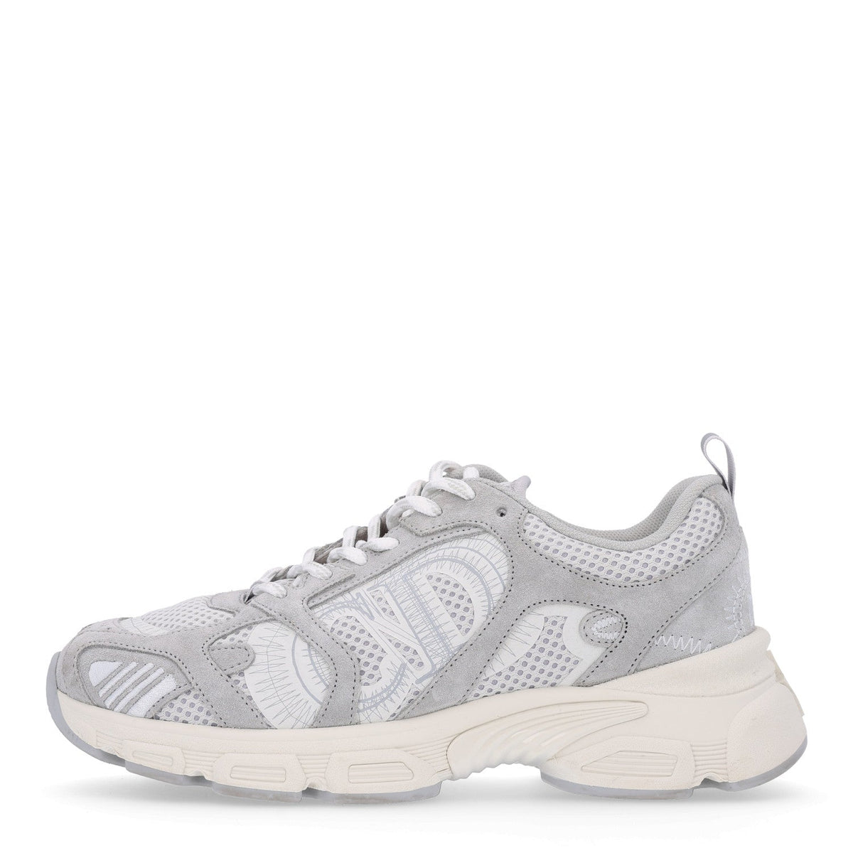 Technical Mesh Suede Chrono Sneakers Grey