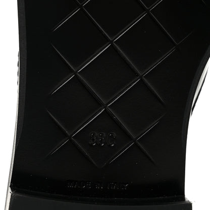 Chanel Patent Quilted CC Turnlock Women's Loafers Black