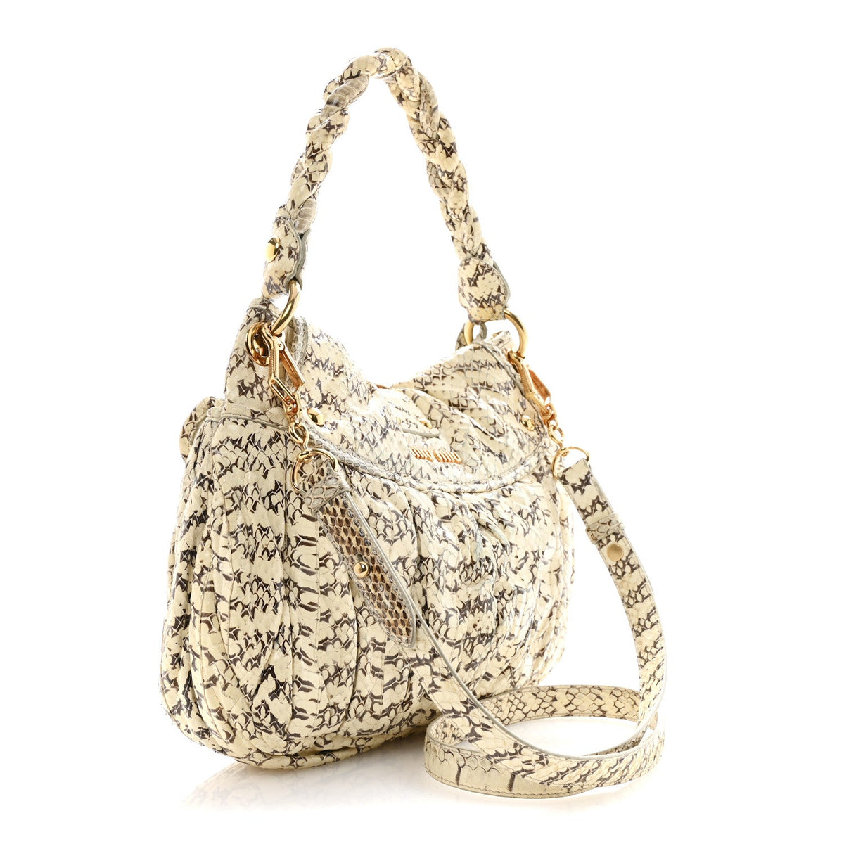Small Hobo Bag - Beige