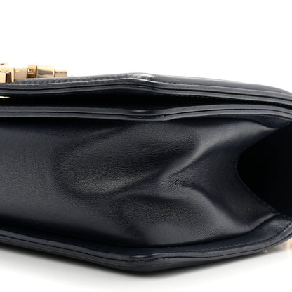 Small Quilted Lambskin Flap Shoulder Bag