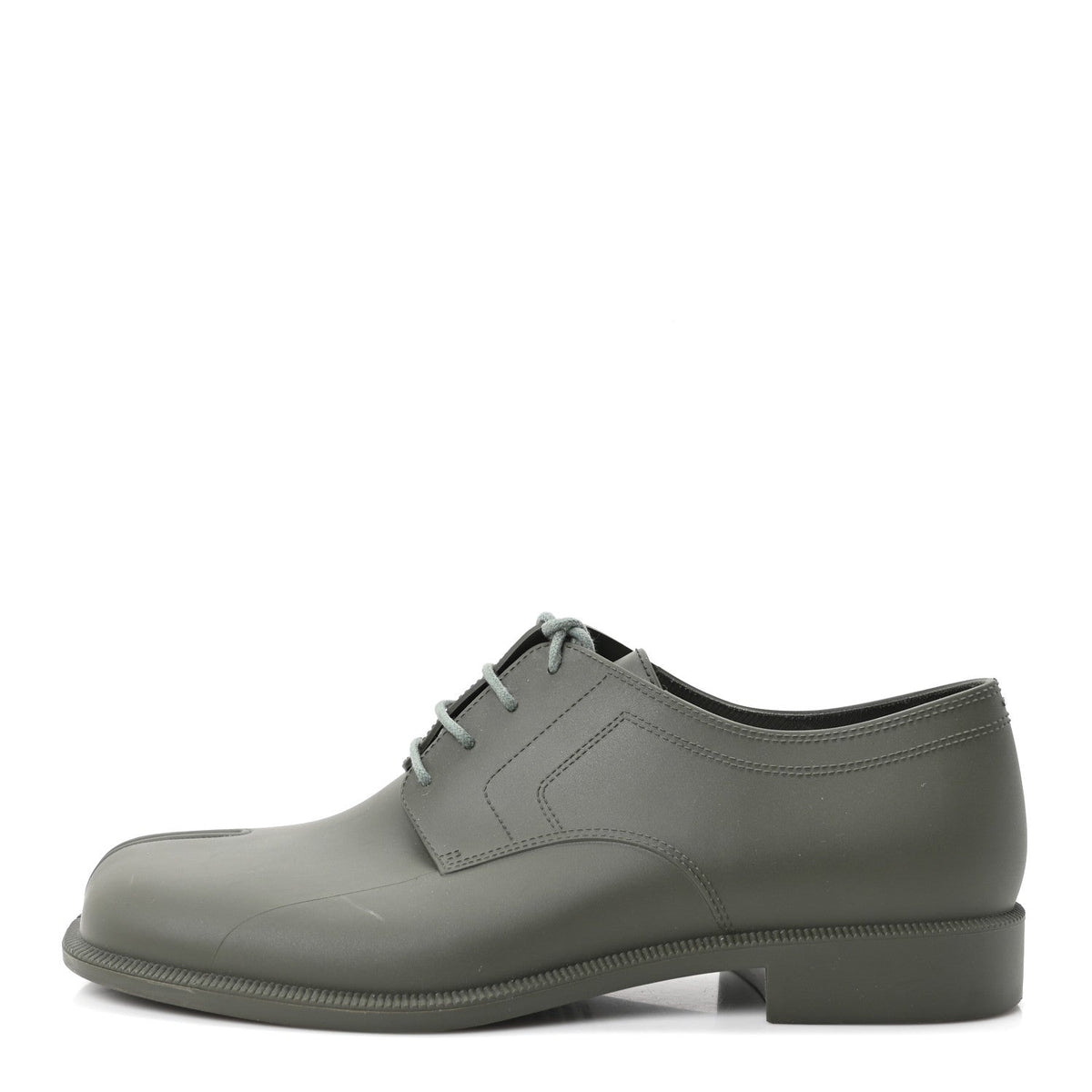 Maison Margielapvc Tabi Lace-Ups Derby Green