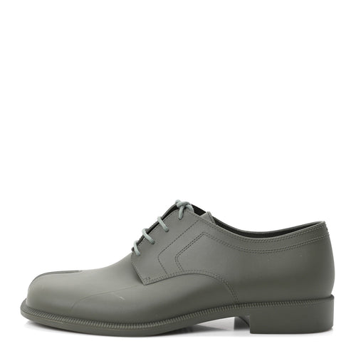 Maison Margielapvc Tabi Lace-Ups Derby Green