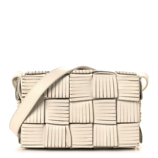 Maxi Nappa Crossbody Bag - White