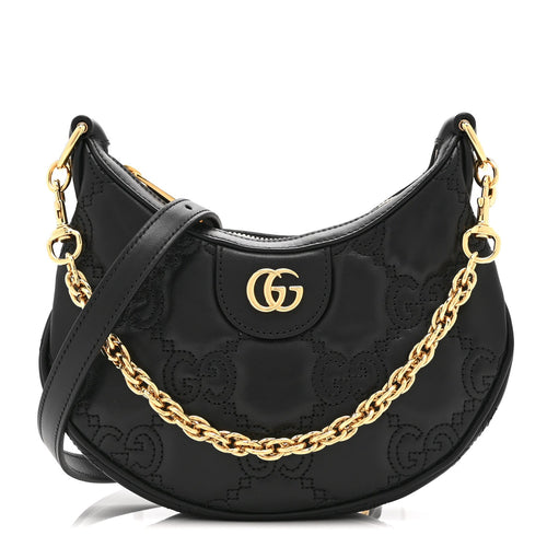 Mini Calfskin Shoulder Bag - Black