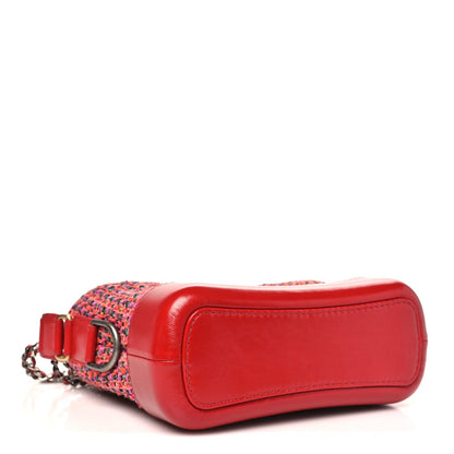 Small Calfskin Hobo Bag - Red