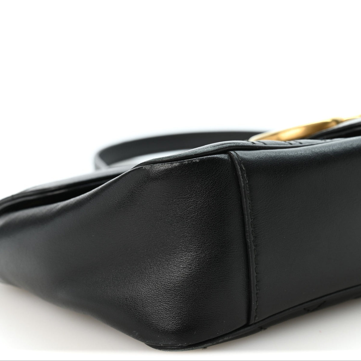 Small Calfskin Shoulder Bag - Black