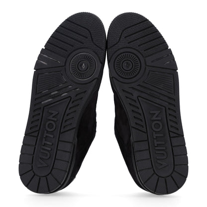 Louis Vuitton Suede Men's Uniform Sneakers 9.5 Black
