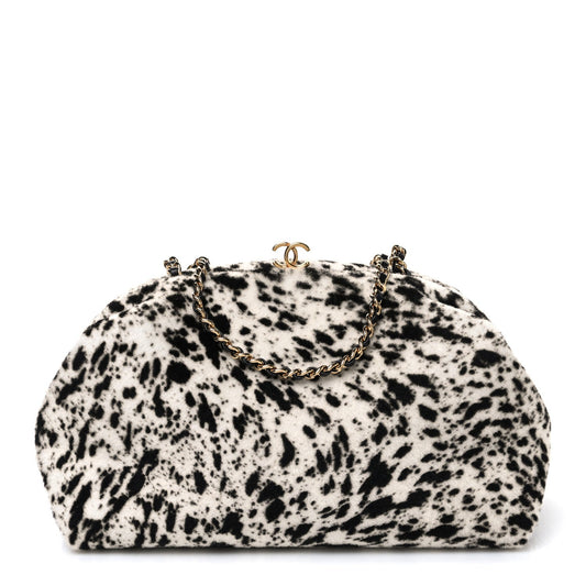 Lambskin Clutch Bag - Black
