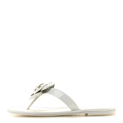 Chanel Patent Calfskin Camellia Women's Shoes