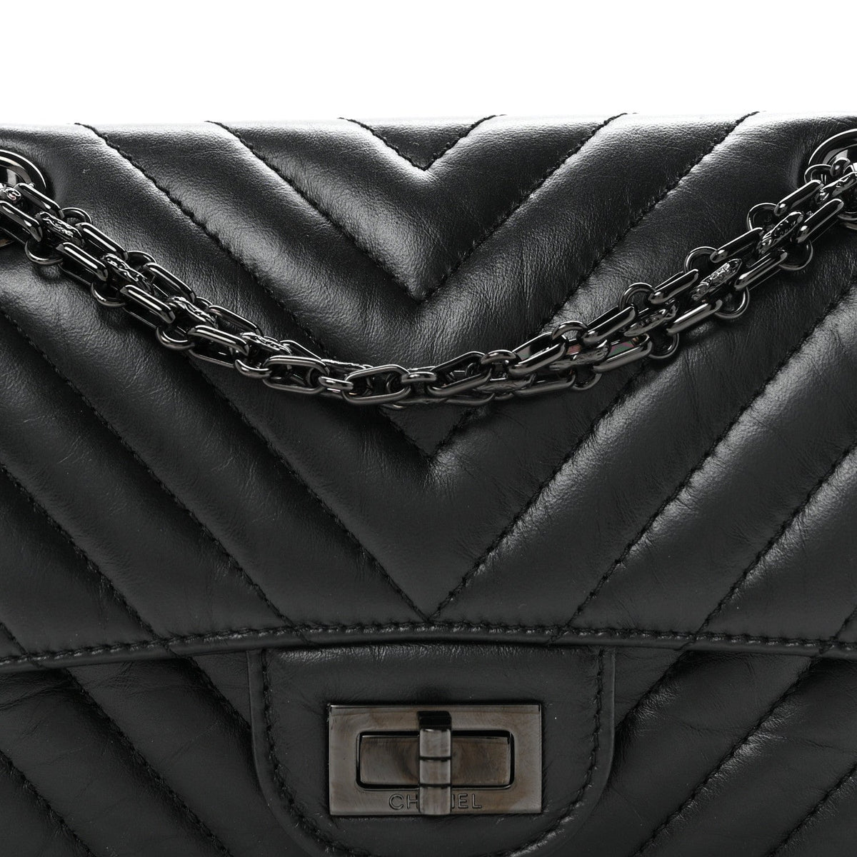 Mini Quilted Calfskin Flap Shoulder Bag - Black