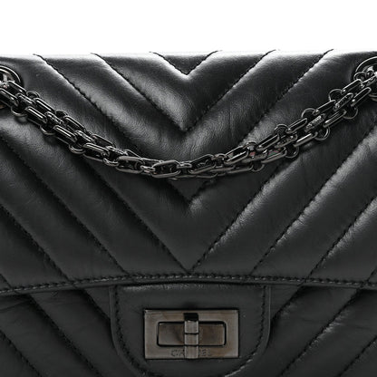 Mini Quilted Calfskin Flap Shoulder Bag - Black