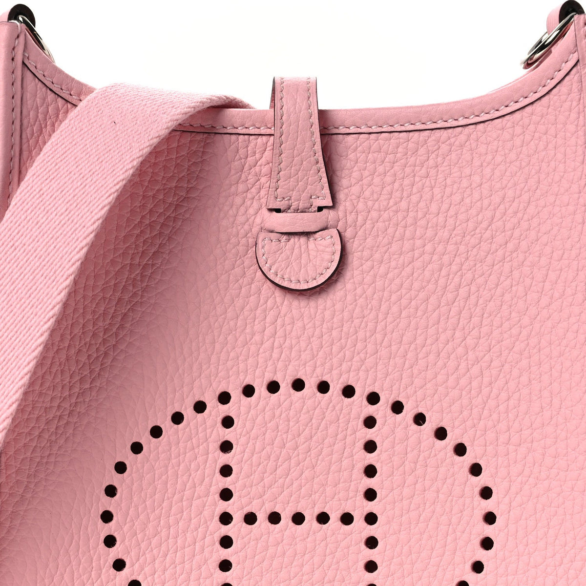 Taurillon Clemence Evelyne Tpm Rose Saku Handbag