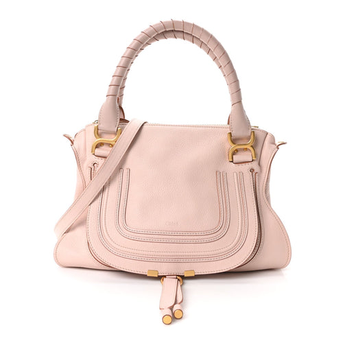 Medium Calfskin Satchel Bag - Pink